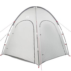 vidaXL Poolzelt Grau 366 x 305 x 231 cm Polyester und Fiberglas