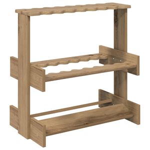 vidaXL Angelrutenhalter Holzwerkstoff 60 x 35 x 60 cm Artisan-Eiche