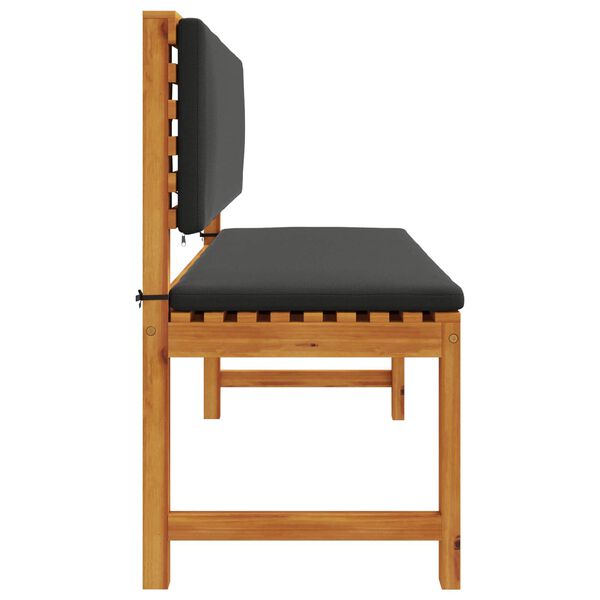 vidaXL Gartenstuhl mit Kissen Braun 100 x 50 x 91cm Massivholz Akazie