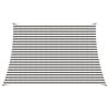 vidaXL Sonnensegel Hellgrau und Wei&szlig; 3 / 4 x 3 m HDPE