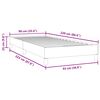 vidaXL Boxspringbett ohne Matratze Dunkelgr&uuml;n 90x220 cm Samt