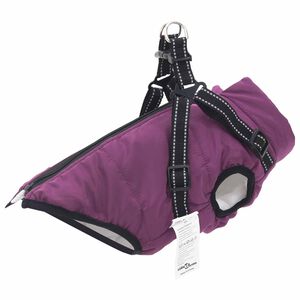 vidaXL Hundemantel Lila L28 Fleece und Polyester