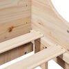 vidaXL Massivholzbett ohne Matratze 120x190 cm Kiefernholz