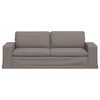 vidaXL Sofa Taupe Gesamtabmessungen: 222 x 80 x 82 cm (B x T x H) Samt