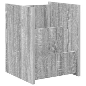 vidaXL Magazinregal Sonoma-Grau 35 x 35 x 45 cm Holzwerkstoff