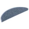 vidaXL Treppenmatten Selbstklebend Sisal-Optik 15 Stk. 56x17x3cm Blau