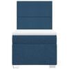 vidaXL Boxspringbett mit Matratze Blau 80x200 cm Stoff