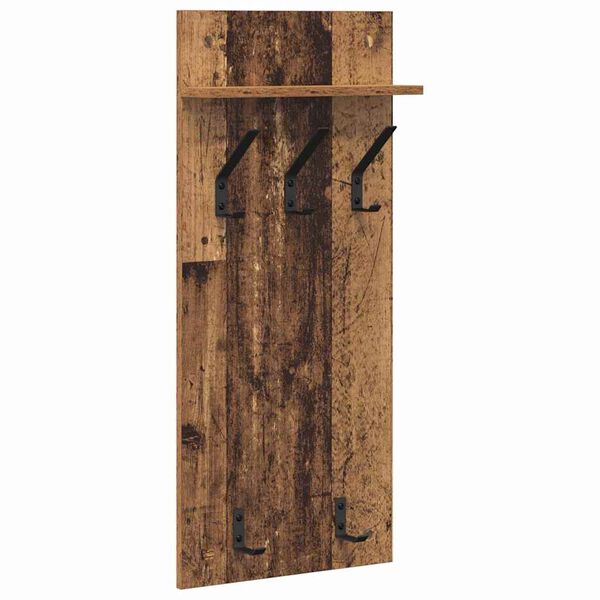vidaXL Wandmontierter nachttisch Altholz 40 x 10 x 90 cm Holzwerkstoff