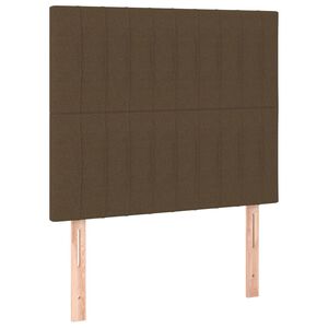 vidaXL Kopfteil Dunkelbraun 80x5x118/128 cm Stoff