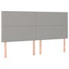 vidaXL Boxspringbett mit Matratze Hellgrau 180x200 cm Stoff
