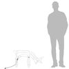 vidaXL LED-Silhouette Rentier Warmwei&szlig; 73x31x45 cm