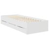 vidaXL Bettrahmen mit Kopfteil Wei&szlig; 75 x 190 cm Holzwerkstoff