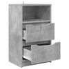 vidaXL Nachttische 2 pcs Beton Grau 40 x 30 x 467 cm Holzwerkstoff