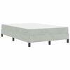 vidaXL Boxspringbett mit Matratze Hellgrau 120 x 190 cm Stoff