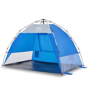 vidaXL Strandzelt 2 Personen Azurblau Quick Release Wasserdicht