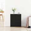 vidaXL Sideboard Schwarz Eichen-Optik 60 x 30 x 70 cm Holzwerkstoff