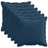 vidaXL Kissenbezug 6 stk. HOUTEN Marineblau 30 x 30 cm Cord