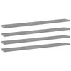 vidaXL B&uuml;cherregal-Bretter 4 Stk. Betongrau 80x10x1,5 cm Holzwerkstoff