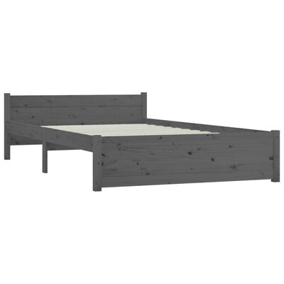 vidaXL Bett mit Schubladen Grau 150x200 cm