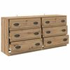 vidaXL Sideboards 2 pcs Artisan-Eiche 70 x 35,5 x 67,5 cm