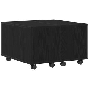 vidaXL Couchtisch Schwarz Eichen-Optik 60 x 60 x 38 cm Holzwerkstoff