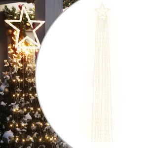 vidaXL Weihnachtsbaum-Beleuchtung 320 LEDs Warmwei&szlig; 375 cm