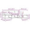 vidaXL Outdoor-Sofagarnitur mit Kissen 4 pcs Natur und Creme