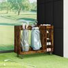 vidaXL Golf Schrank Mit Rad Uni Ger&auml;ucherte Eiche 120 x 45 x 98 cm