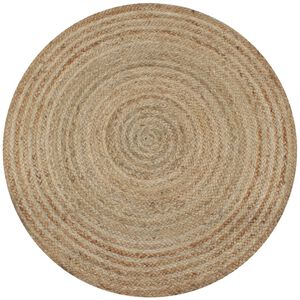 vidaXL Teppich Jute Geflochten 150 cm Rund