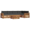 vidaXL Outdoor-Sofagarnitur 6 stk. Natur und Anthrazit