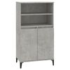 vidaXL Highboard Betongrau 60x36x110 cm Holzwerkstoff