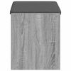 vidaXL Flurbank mit Kissen mit Regal Graues Sonoma 63 x 38 x 45 cm