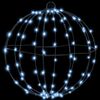 vidaXL Ball mit 192 LEDs 2 pcs Kaltwei&szlig; 31,5 x 31,5 x 32 cm Metall
