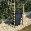 vidaXL M&uuml;lltonnenbox 1 Tonne 70x80x150 cm Impr&auml;gniertes Kiefernholz
