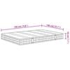 vidaXL Matratze Bonnell-Federkern Mittel 140x190 cm