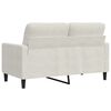 vidaXL 2-Sitzer-Sofa Creme 120 cm Samt
