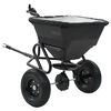 vidaXL Handstreuwagen Salzstreuer zum Ziehen PVC Stahl 125x74x79cm 45L