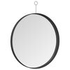 vidaXL H&auml;ngespiegel mit Haken Schwarz 50 cm