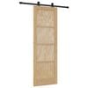 vidaXL Schiebet&uuml;r ORKDAL 73,5 x 211 cm Massives Kiefernholz Natur