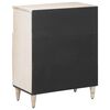 vidaXL Sideboard mit Speicher Wei&szlig; 60 x 33,5 x 75 cm Massivholz Mango