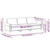 vidaXL 3-Sitzer-Sofa Hellgrau 180 cm Samt