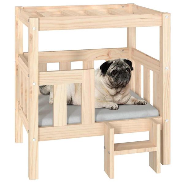 vidaXL Hundebett 65,5x50,5x70 cm Massivholz Kiefer