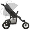vidaXL Kinderwagen Anthrazit Stahl