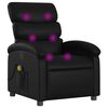vidaXL Massage-Relaxsessel, Kunstleder, Schwarz