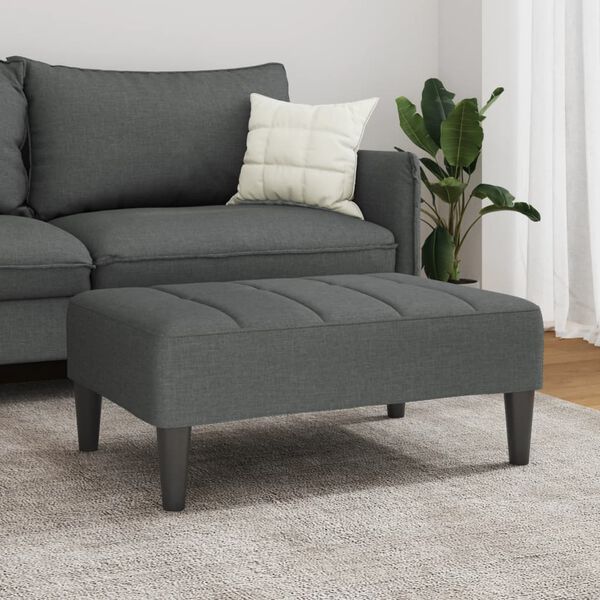 vidaXL Fußhocker Dunkelgrau 77x55x31 cm Stoff