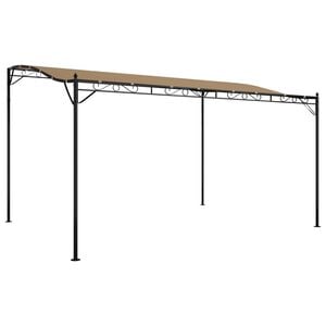 vidaXL Markise Taupe 4x3 m 180 g/m&sup2; Stoff und Stahl