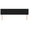 vidaXL Kopfteile Schwarz 160x5x78/88 cm Stoff