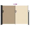 vidaXL Seitenmarkise Ausziehbar Beige 140x600 cm