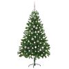 vidaXL Weihnachtsbaum mit 300 LEDs mit St&auml;nder Gr&uuml;n 210 cm PE