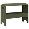 vidaXL Futtertr&ouml;ge f&uuml;r Nutztiere Olivgr&uuml;n 79 x 35 x 62 cm 15 kg